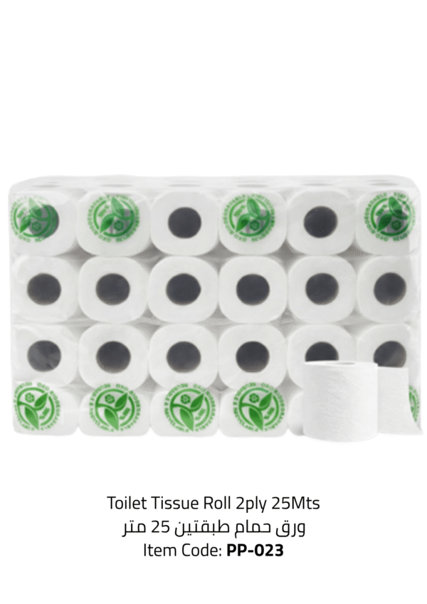 toilet tissue roll 2ply 25mts