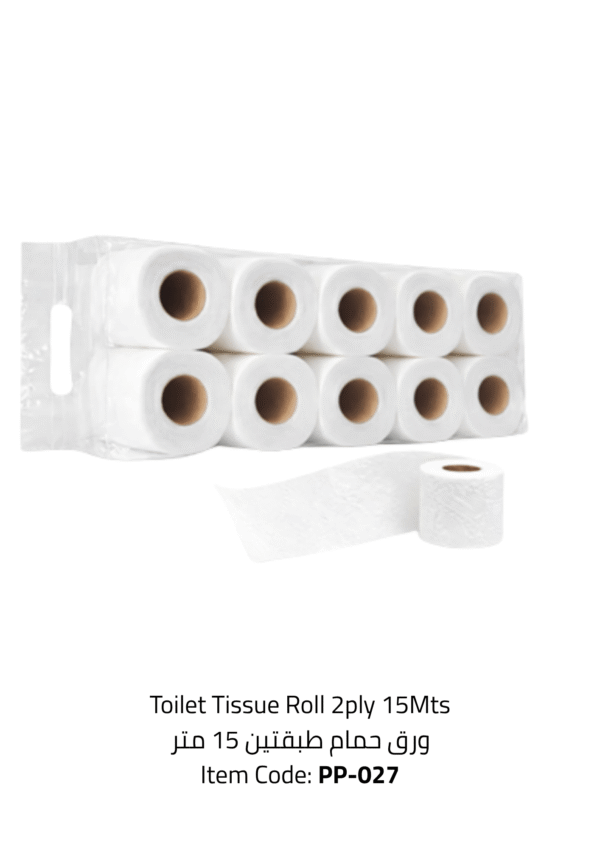 toilet tissue roll 2ply 15mts